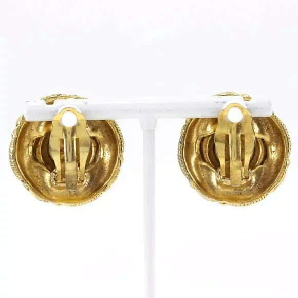 CHANEL Earring Plated Gold 30.2g Women